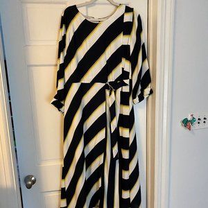 Marina Rinaldi Dorothy Striped Dress Size 20